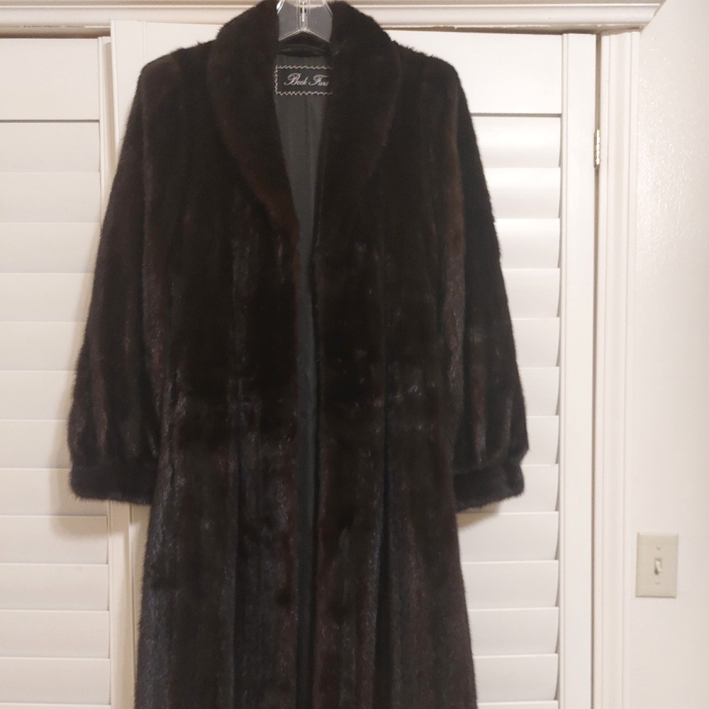 Women Full Length Real Mink Coat